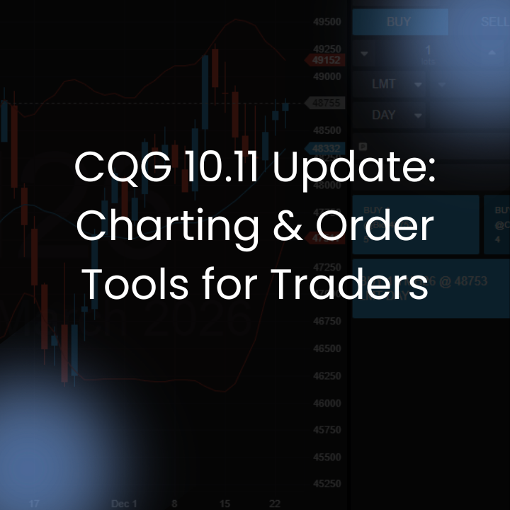 CQG 10.11 Update Charting & Order Tools for TradersCQG 10.11 Update Charting & Order Tools for TradersCQG 10.11 Update Charting & Order Tools for Traders