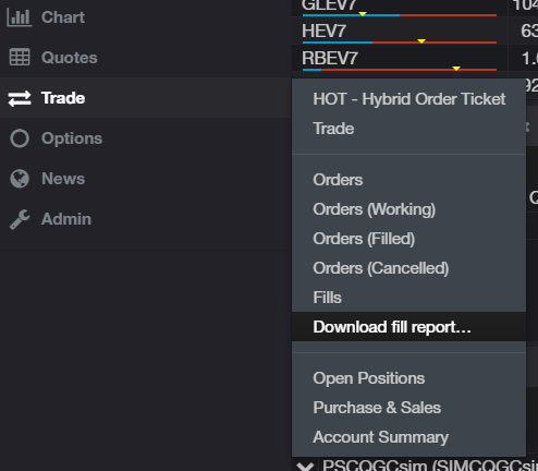Download Today's Fill Report