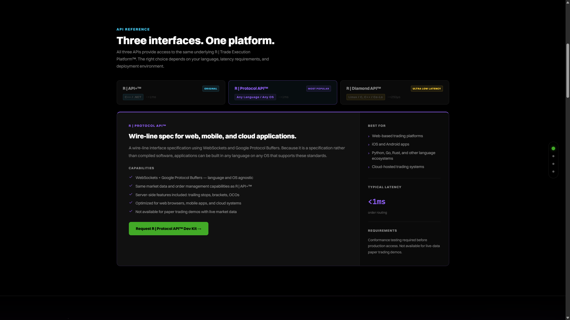 Three interfaces. One platform.